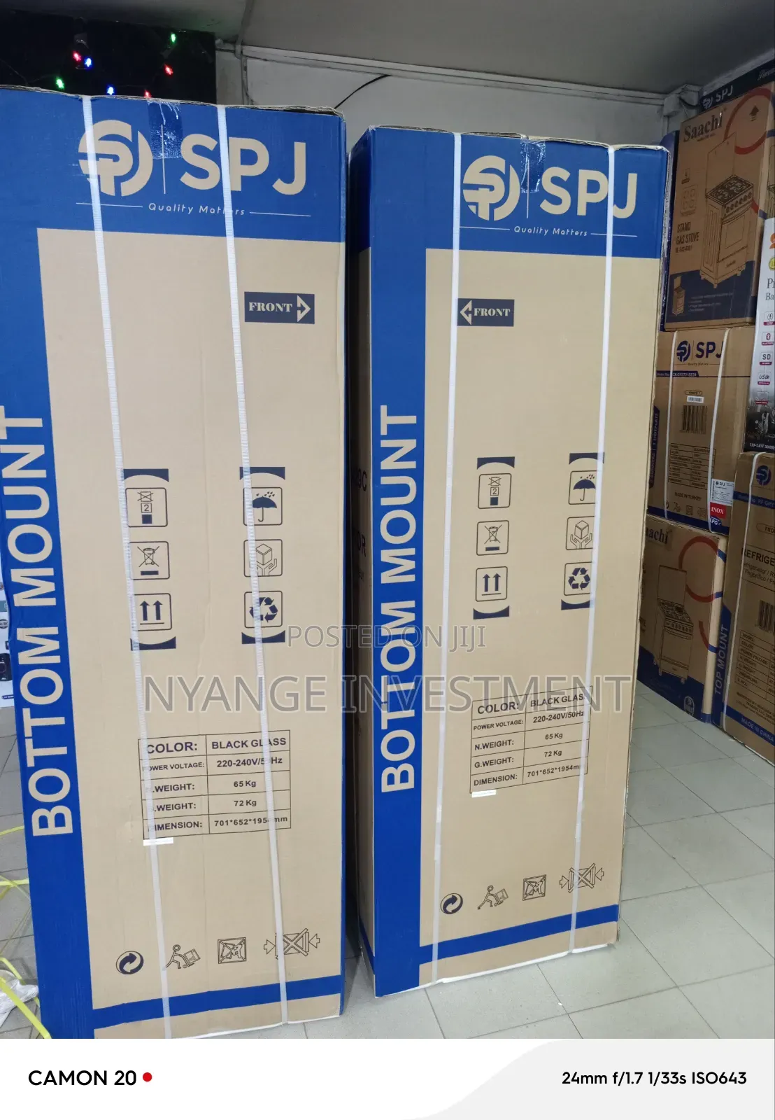 429l Fridge SPJ Brand Double Door Bottom Cooling