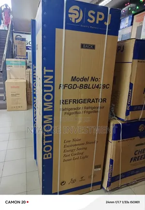 429l Fridge SPJ Brand Double Door Bottom Cooling