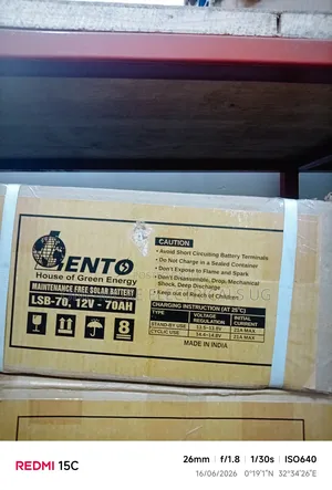 Lento Battery 70ah/12v Maintenance Free.