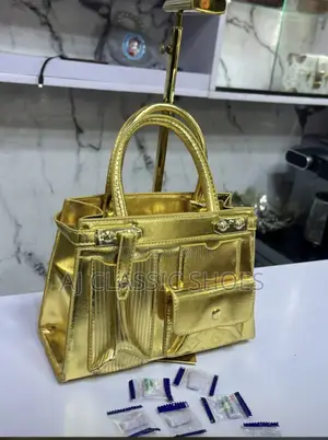 Golden Leather Bag