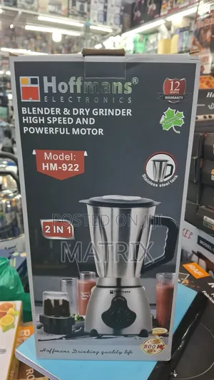 Hoffmans 2 in 1 Hm-922 Blender and Dry Grinder