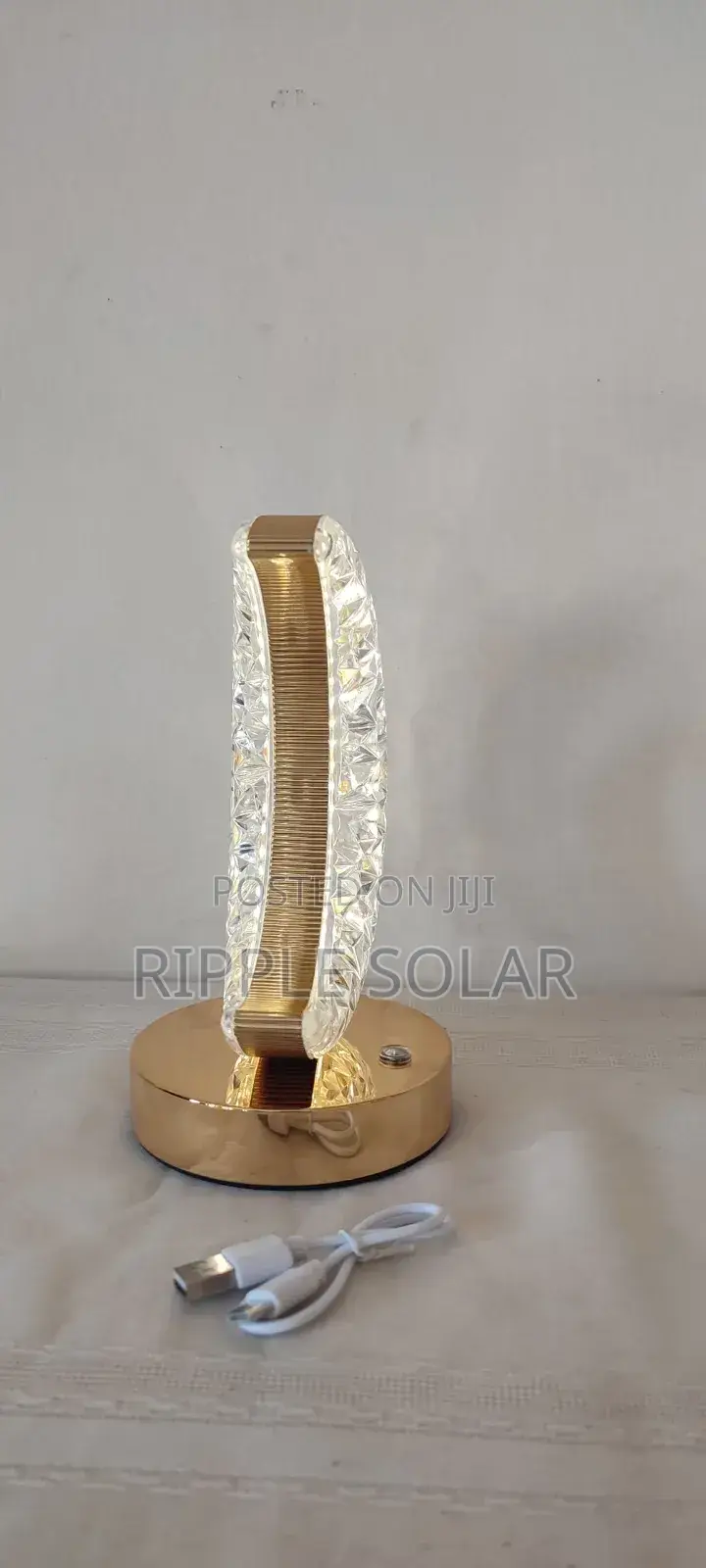 Aerbes Ab-Td37 Led Table Lamp Rechargeable Moon Crystal Night Light