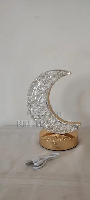 Aerbes Ab-Td37 Led Table Lamp Rechargeable Moon Crystal Night Light