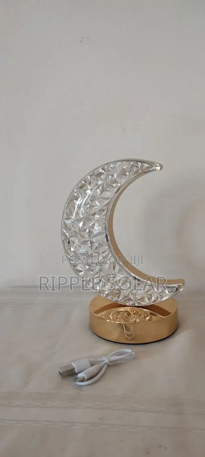 Aerbes Ab-Td37 Led Table Lamp Rechargeable Moon Crystal Night Light