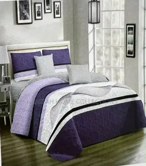 Lavender Stripe Bedspread