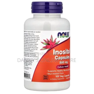 Myo-Inositol, Inositol, 500mg, 100 Vegetable Capsules.