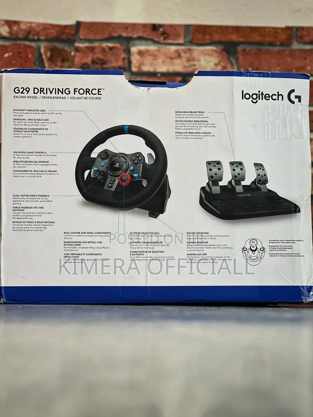 Logitech G29 Gaming Racing Steering Wheel. Real Car Precision