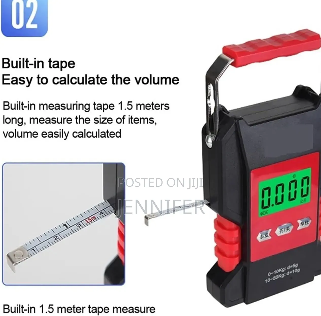 50kg Digital Hanging Hook Scale