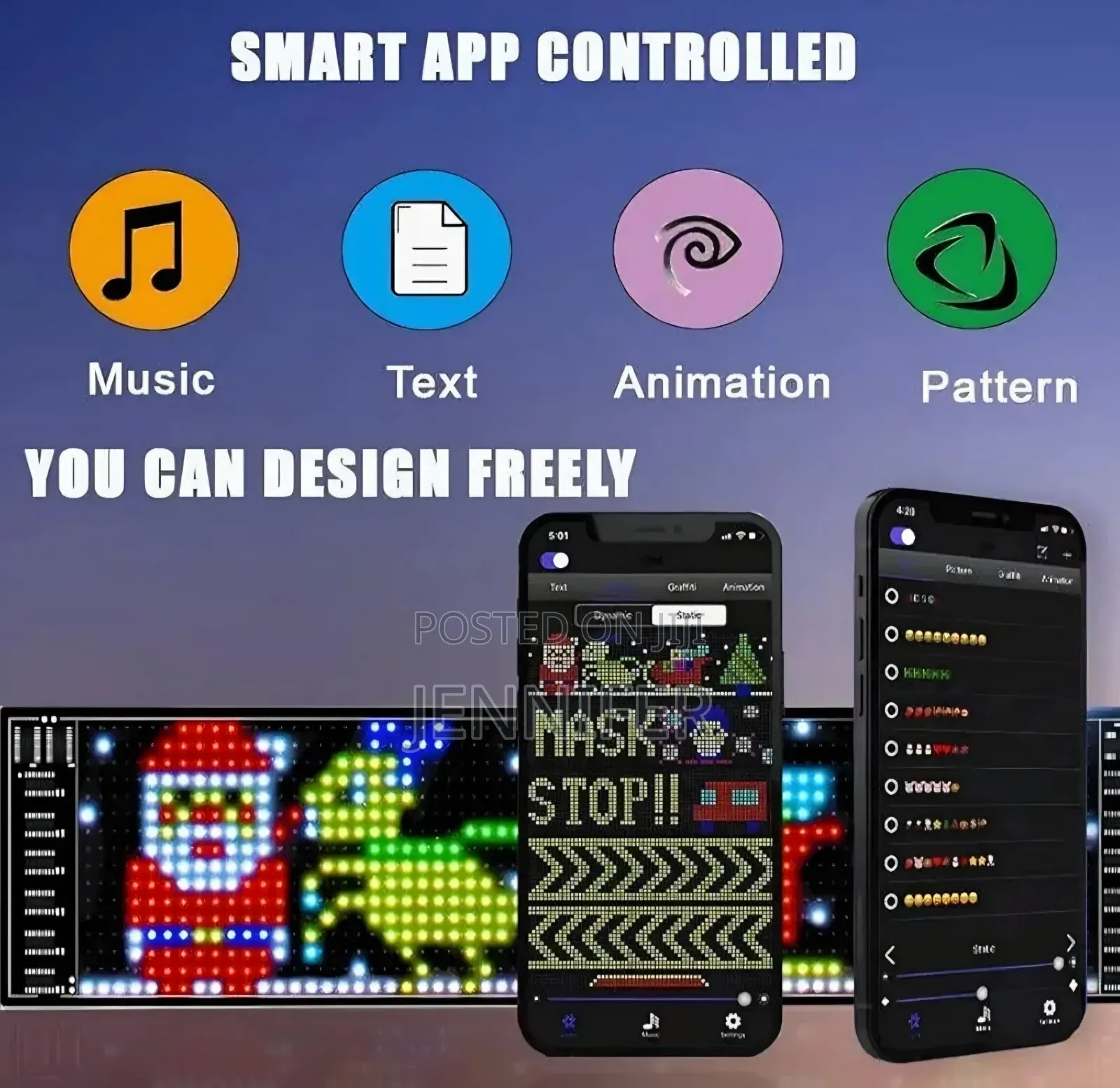 Customizable Led Flexible Matrix Panel Display