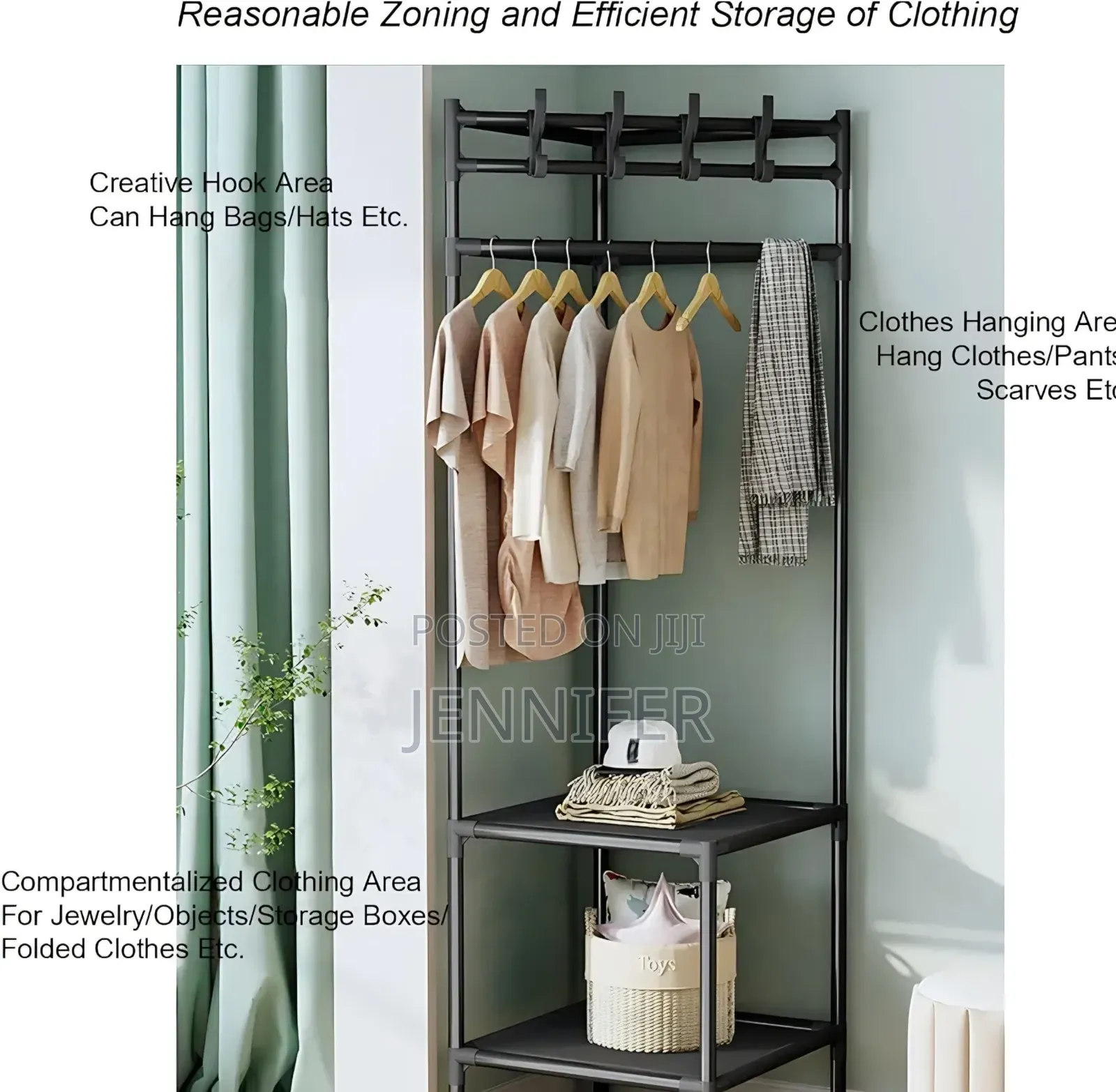 Multifunctional Simple Metallic Corner Rack