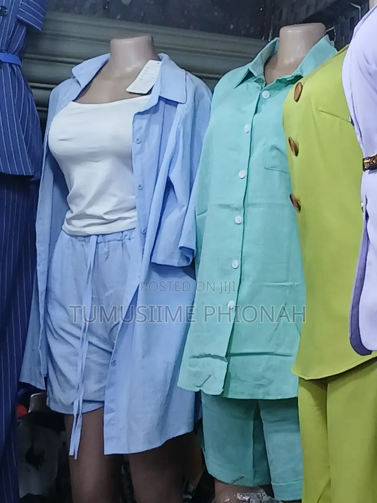 Two Piece Linen Clothes