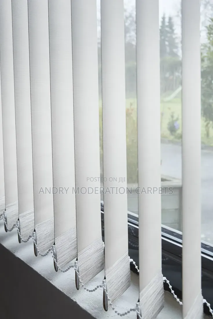 LXX Vertical White Office Blind Curtains