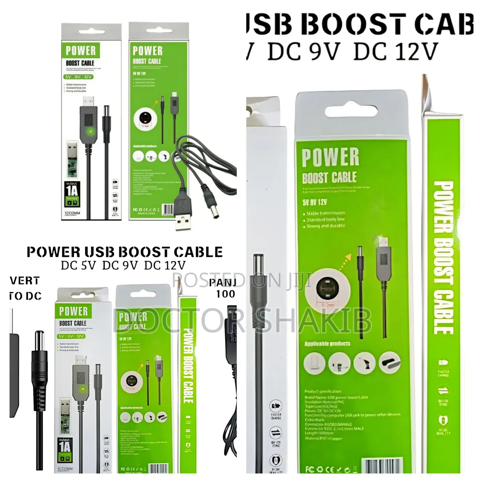 Usb Power Boost Cable 5v to 9v/12v