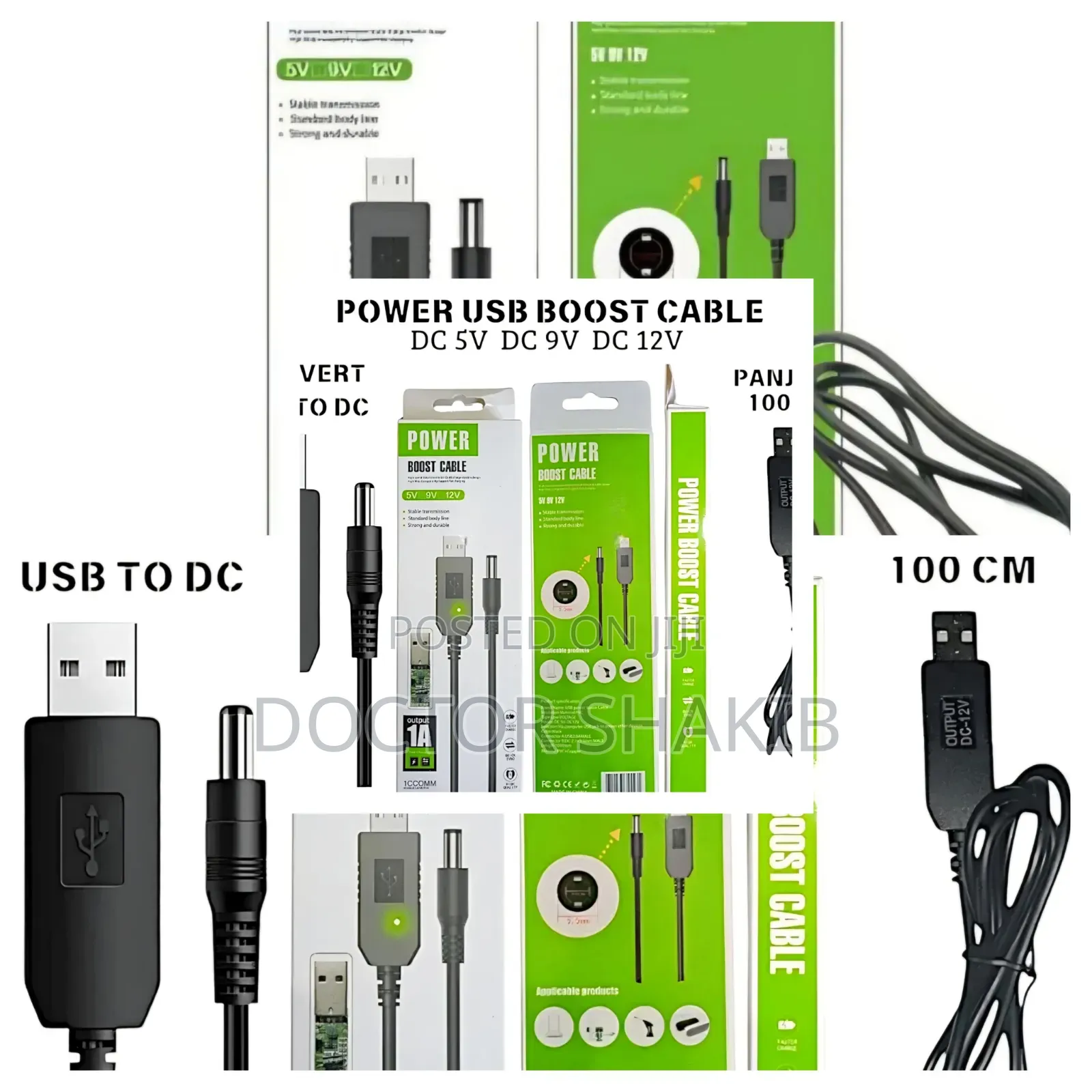 Usb Power Boost Cable 5v to 9v/12v