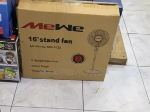 Mewe 16” Stand Fan 3speed Powerful Motor