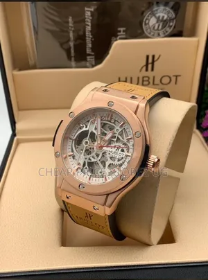 This Hublot Big Bang Watch Features a Rose Gold Case and a Skeleton