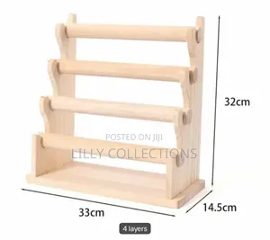 4 Tier Wooden Bangle Display