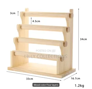 4 Tier Wooden Bangle Display