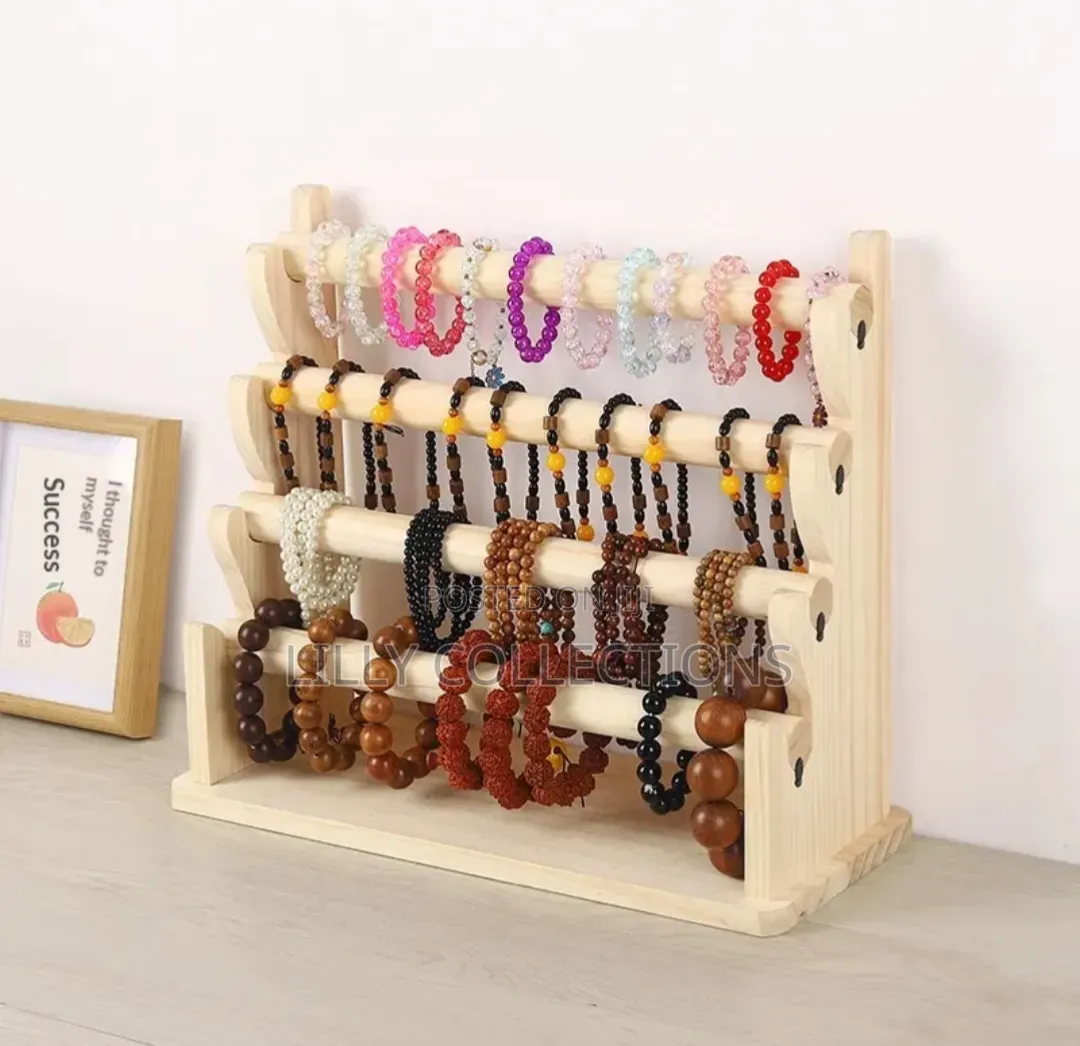 4 Tier Wooden Bangle Display