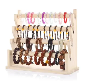4 Tier Wooden Bangle Display