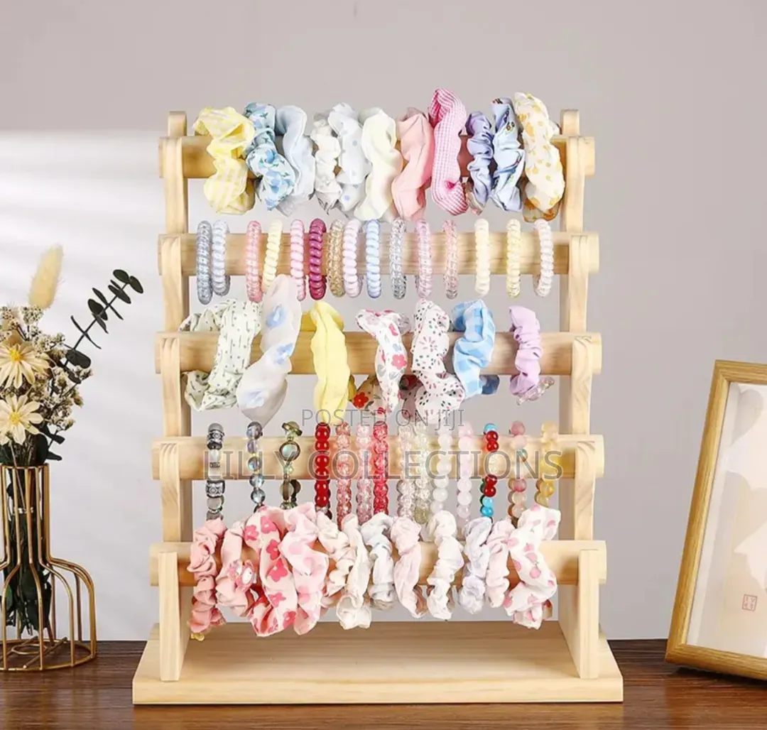 4 Tier Wooden Bangle Display