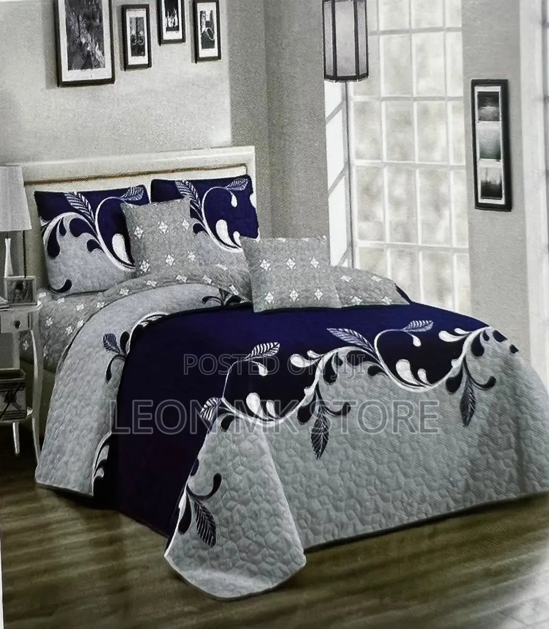 Imperial Purple Floral Bedspread