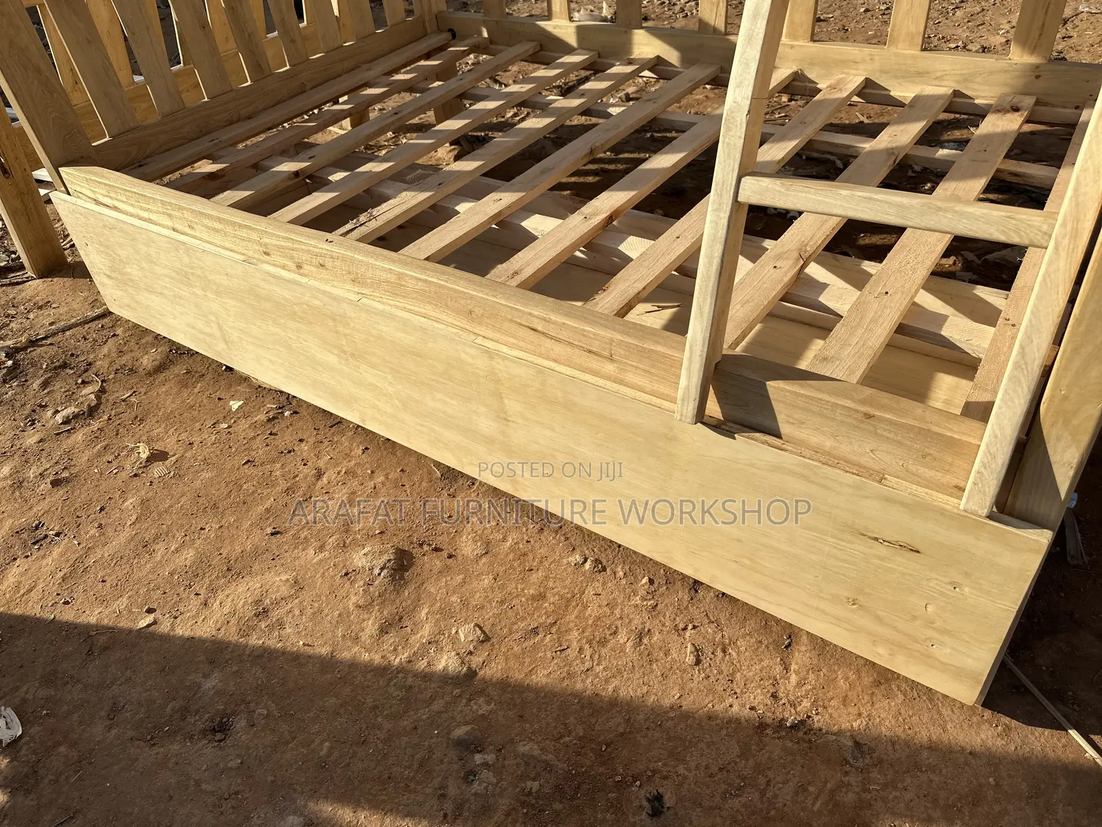 Solid Double Decker Bed With a Drawer