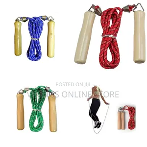 Durable Adjustable Speed Skipping Rope Wood Handle Exercise Fitness