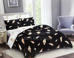 Platinum Floral Black Duvets