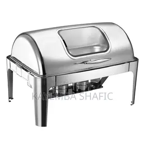 Professional 9l Stainless Steel Roll-top Chafing Dish Food Warmer