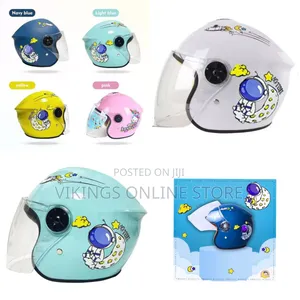 Children Full Face Motorcycle Helmet With Visor, Boys Girls Electric