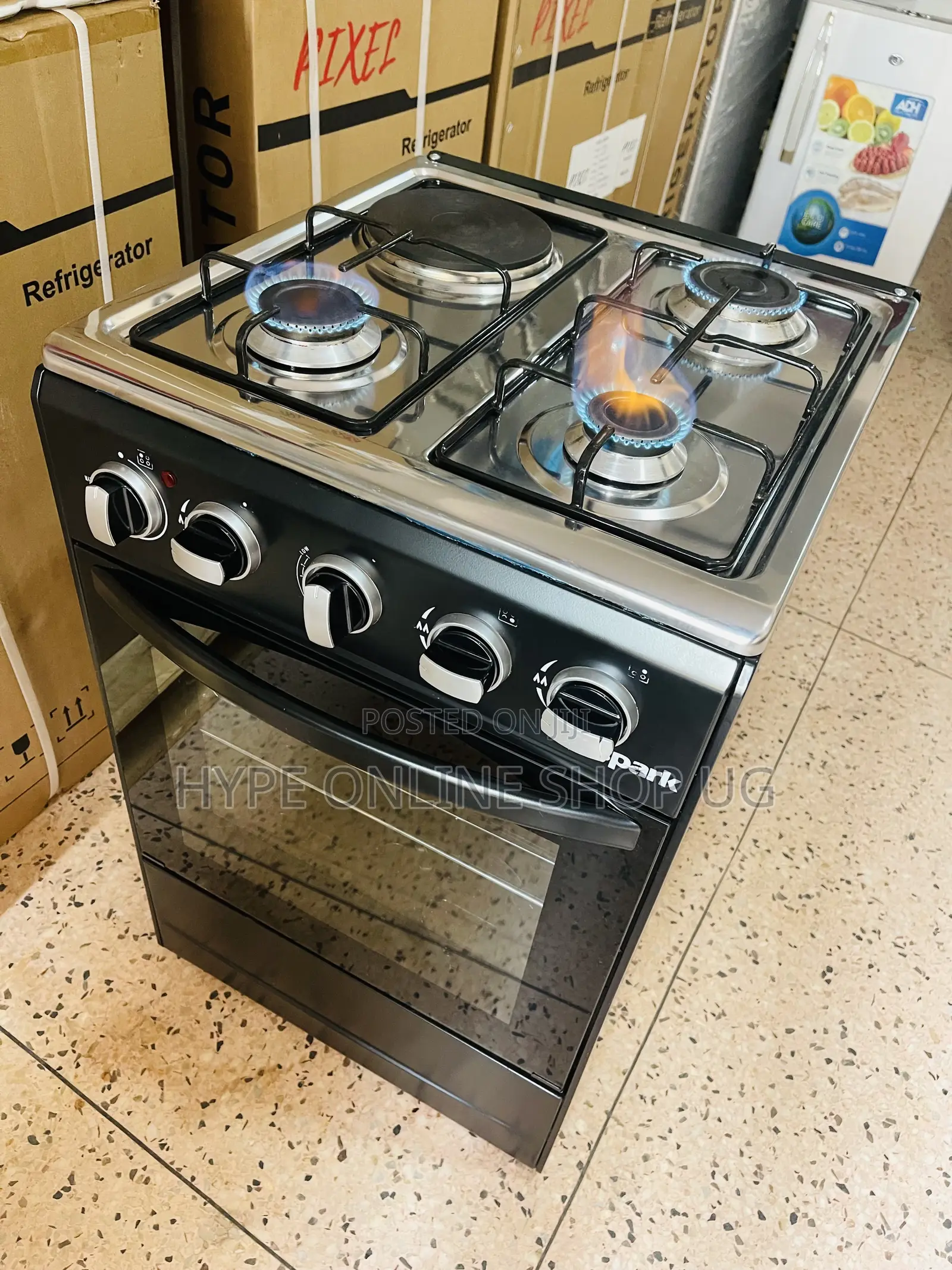 3+1,Spark Imported Used Standing Electric and Gas Cooker