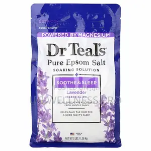 Dr. Teal's Pure Epsom Salt, Soaking Solution, Lavender, 1.36 Kg
