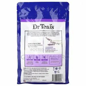 Dr. Teal's Pure Epsom Salt, Soaking Solution, Lavender, 1.36 Kg