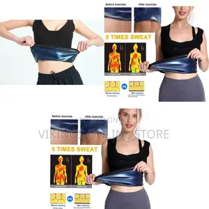 Size: 53.5 Women Sauna Vest Shirt Sweat Suit Shapewear Tank Top