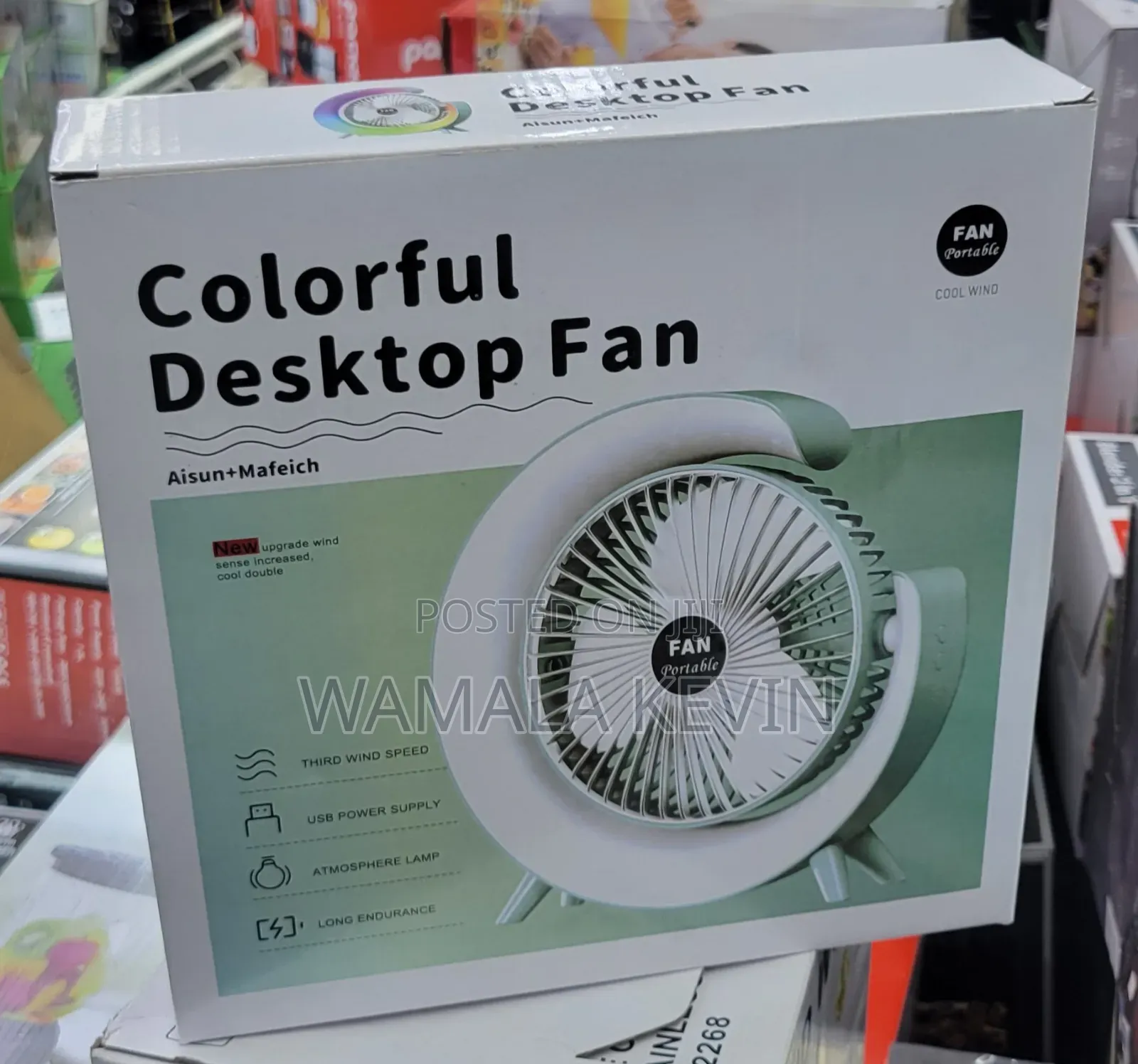 Rechargeable Portable Fan