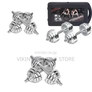 30kg Chrome Adjustable Durable Pure Iron Plated Weight Dumbbells