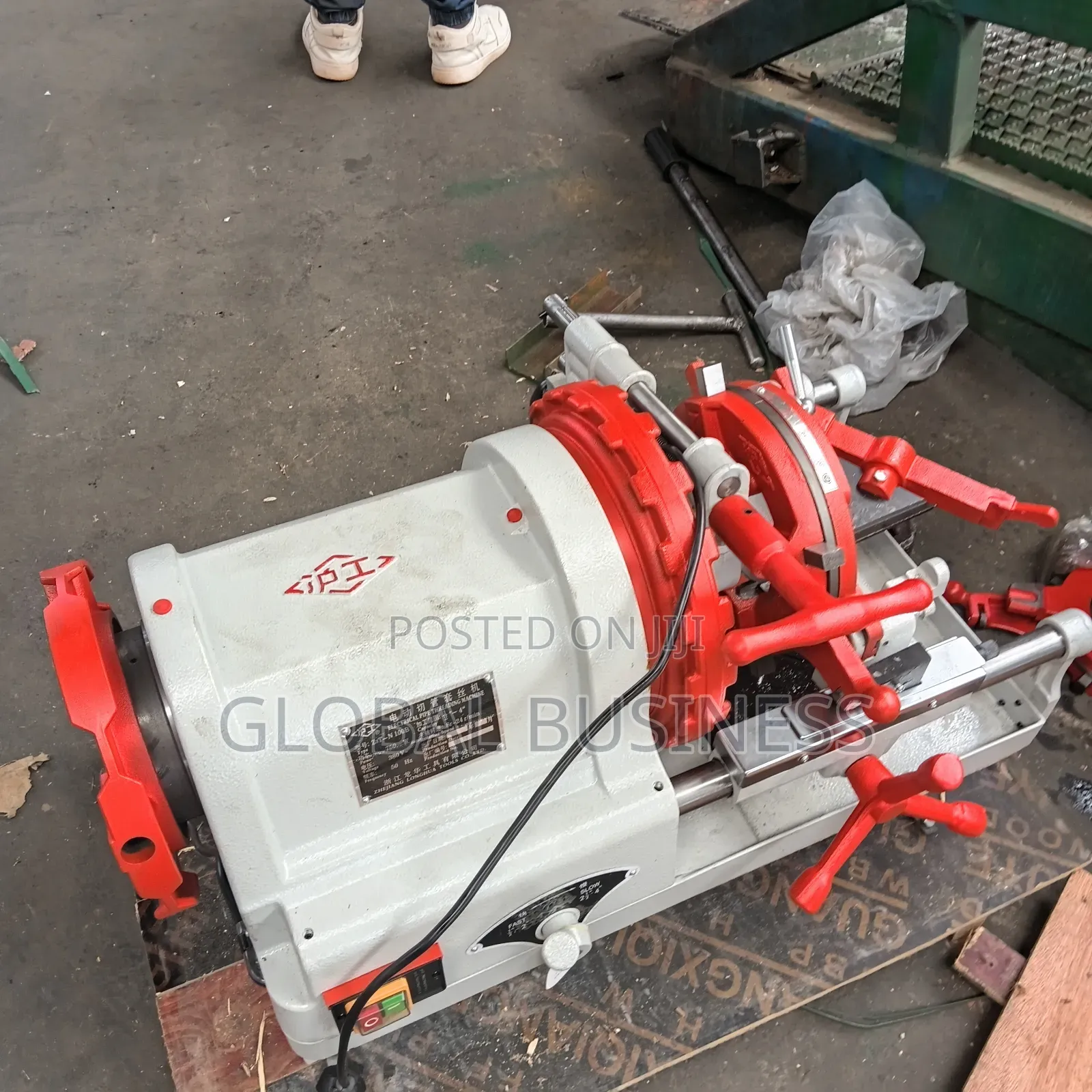 Electric Pipe Threading Machine Heavy Duty Industrial Threader