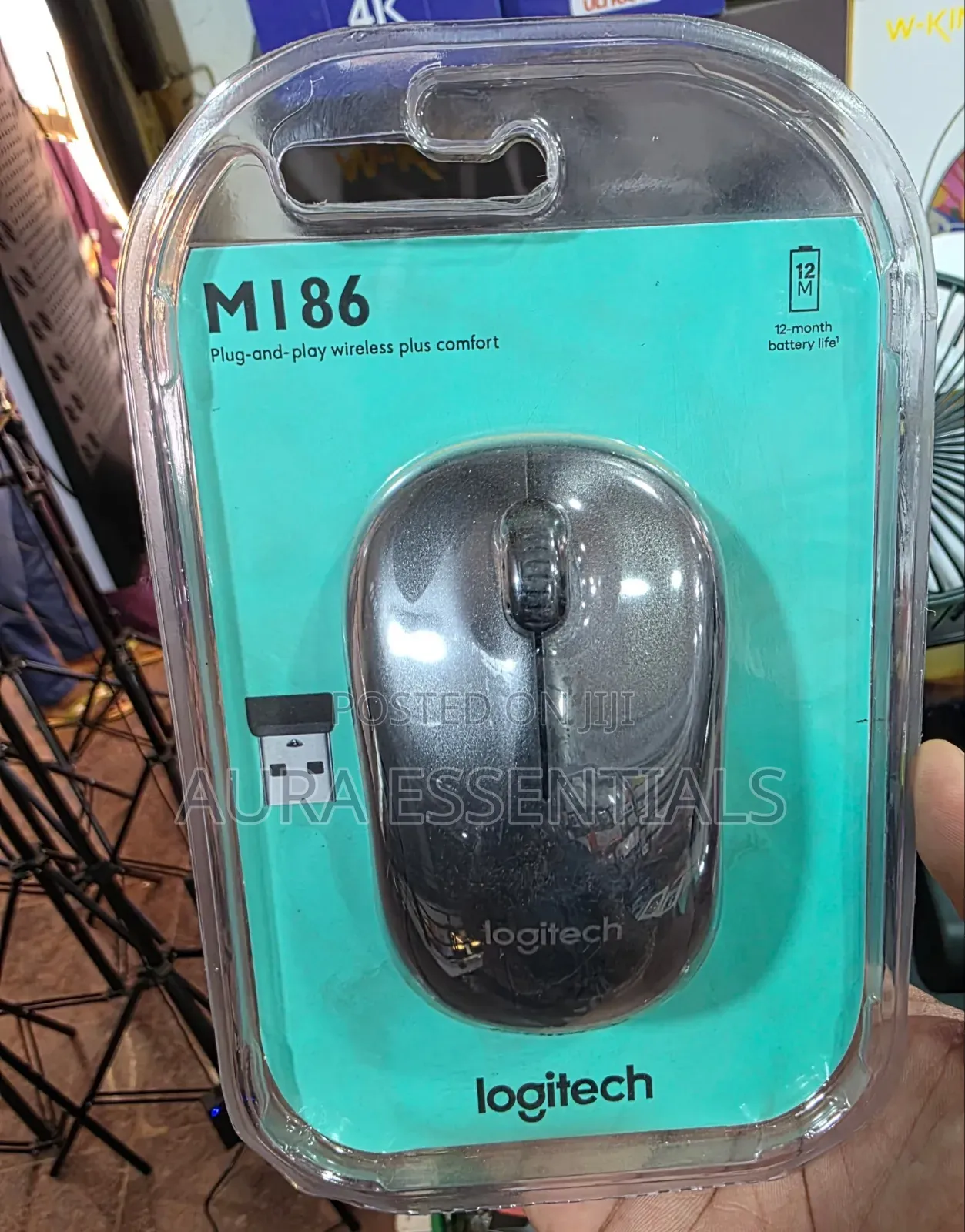 Logitech M186 Grey Wireless Mouse