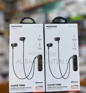 Porodo Soundtec Clear Tone Wireless Neckband Earphones
