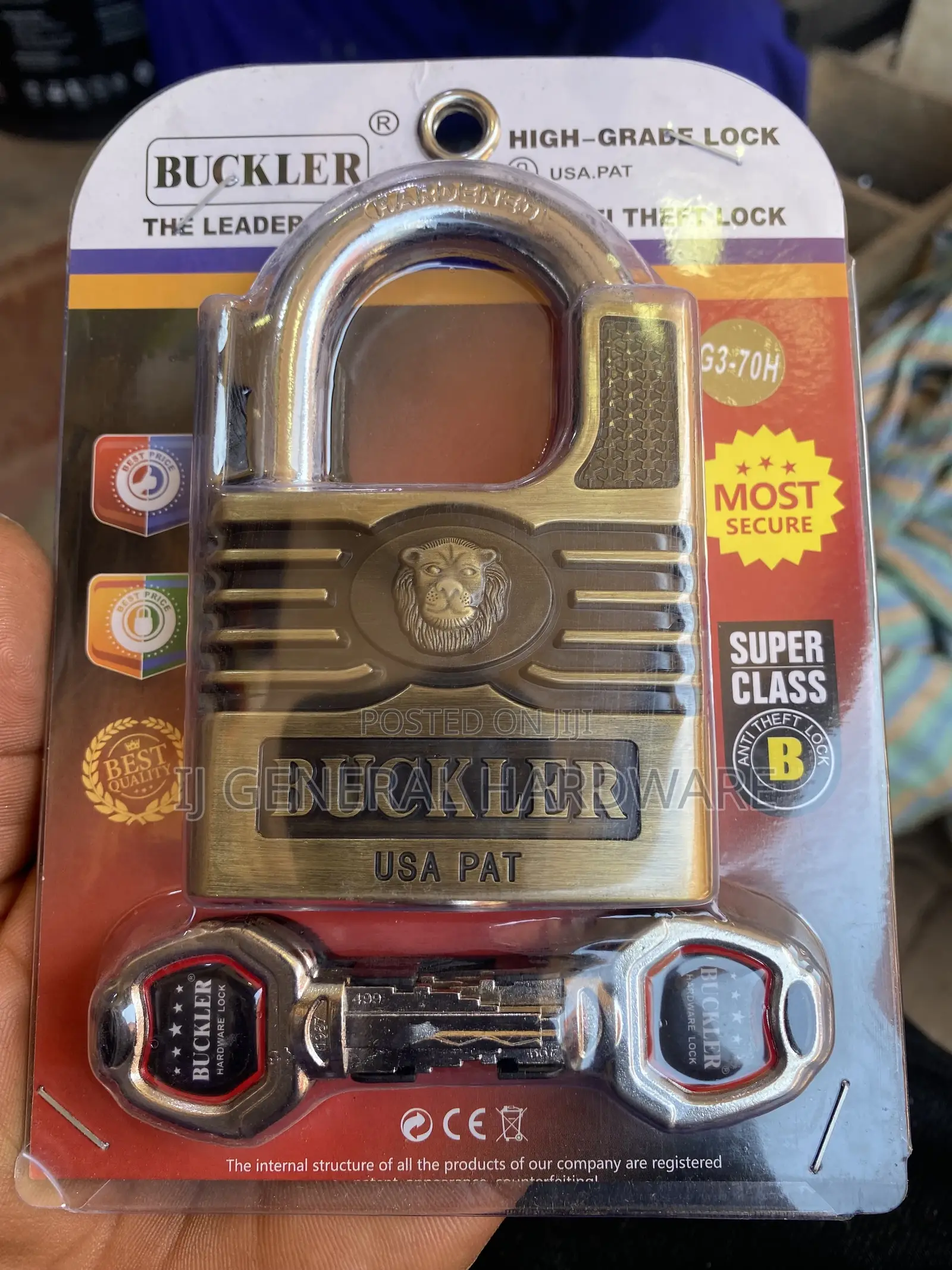 Buckler G3 70h Padlock
