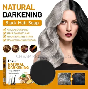 Disaar Ginger Natural Darkening Black Shampoo Bar - 100g