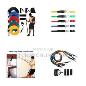 Resistance Bands Set - 11pc, Exercise Bands for Men/Women With Tubes