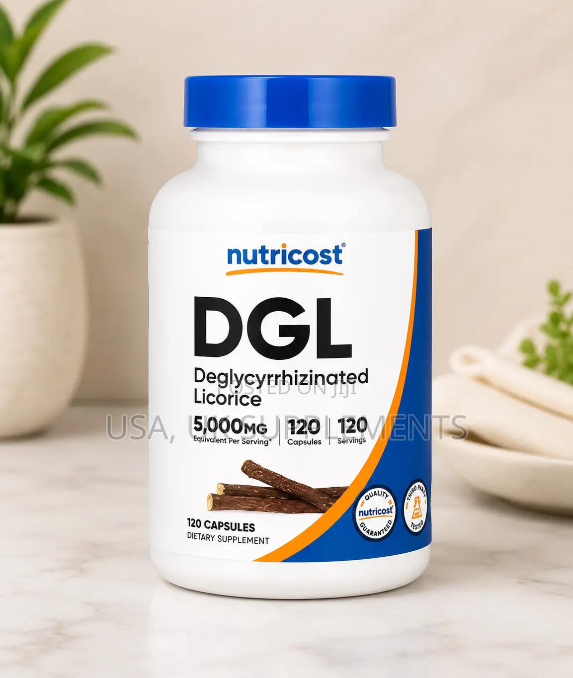 Nutricost DGL 5000mg 120 Capsules Deglycyrrhizinated Licorice