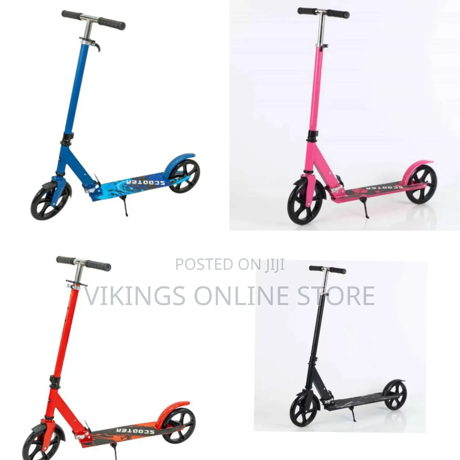 Foldable Kick Two Wheel Adult Scooter for 14years+ With Adjustable