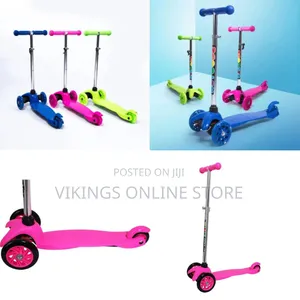 Mini Kick Runner Scooter for Kids 4 Wheels Plastic Skate Scooter
