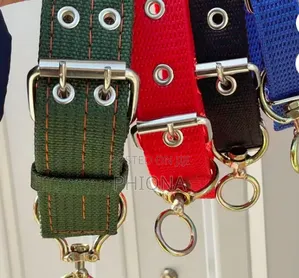 Adjustable Pet Collar With Reflective Ribbon