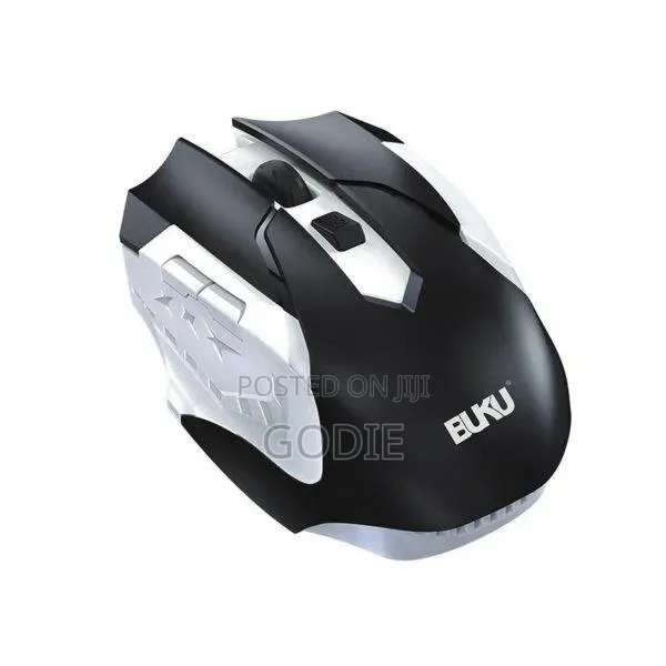Buku Q8 Wireless Mouse With 2.4ghz Connectivity and a 1-Year Warranty.