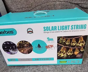 Solar String Lights10m-16 Bulbs/Outdoor Solar Christmas Lights Home De
