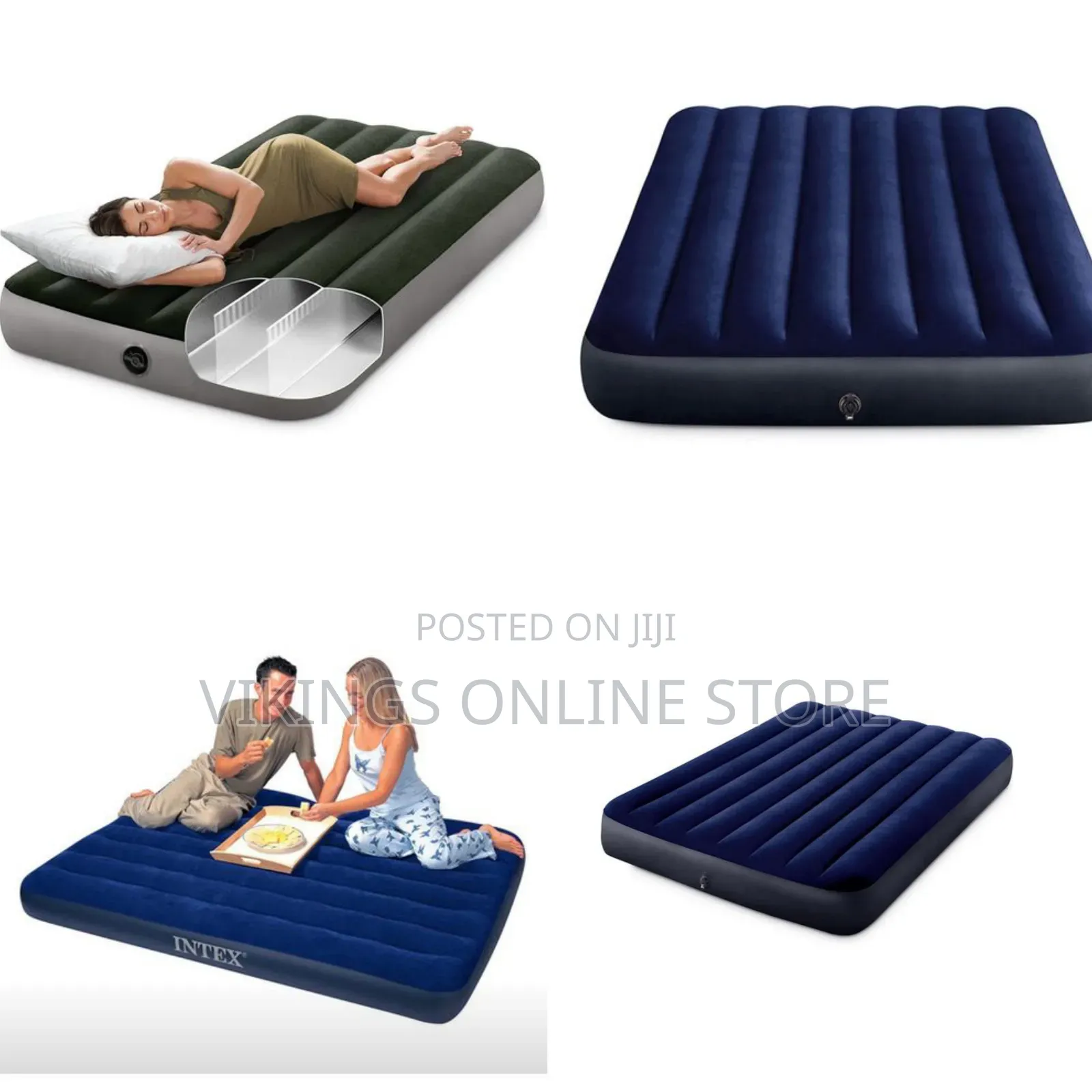 1.83m*2.03m*25cm Or 72"*80"*10" Intex Double Size Classic Downy Airbed